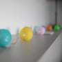 Lumisky Guirlande lumineuse solaire MIMY COLORS SOLAR 3,80 m - Boules de coton - LED blanc chaud