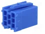 4CARMEDIA Boîtier de connecteur fiche mâle mini ISO 8 broches bleu