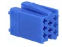 4CARMEDIA Boîtier de connecteur fiche mâle mini ISO 8 broches bleu