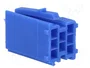 4CARMEDIA Boîtier de connecteur fiche mâle mini ISO 8 broches bleu