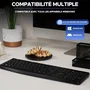 Bluestork Clavier Filaire AZERTY KB-MEDIA-OFFW/FR avec 15 Touches de Raccourcis Multimédias Media Office