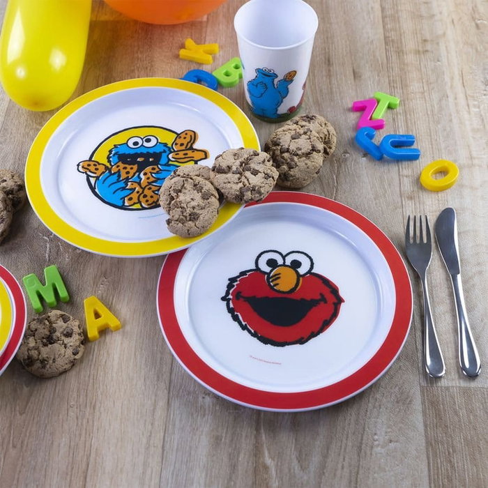 Geda Labels Rue Sésame pack 2 assiettes Vintage Kids 22 cm