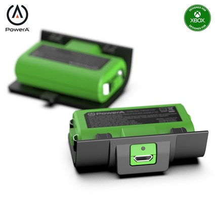 PowerA Kit Charge et Joue 1518375-01 pour Xbox Series X/S et Xbox One avec 2 batteries recargables, câble USB 3m et tapas de piles