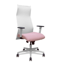 Piqueras y Crespo Chaise de Bureau Albacete Blanc et Rose