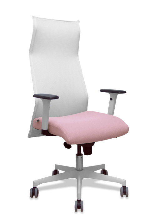 Piqueras y Crespo Chaise de Bureau Albacete Blanc et Rose