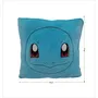 Pokemon Coussin décoratif en microfibre 40 cm - Carapuce - Coussin carré premium pour salon ou chambre