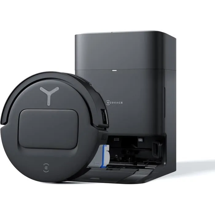 Ecovacs Deebot T80 OMNI Robot Aspirateur Laveur, 18000 Pa, Nettoyage Automatique, Station OMNI avec Lavage Eau Chaude, Séchage Air Chaud, Auto-Vidage