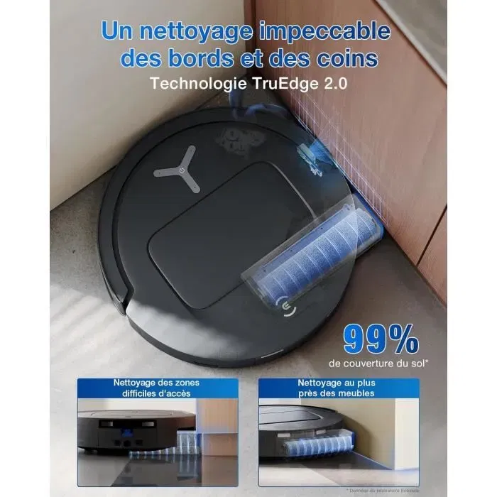 Ecovacs Deebot T80 OMNI Robot Aspirateur Laveur, 18000 Pa, Nettoyage Automatique, Station OMNI avec Lavage Eau Chaude, Séchage Air Chaud, Auto-Vidage