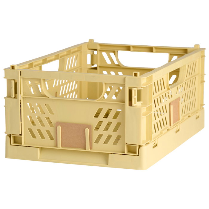 Day Boîte de rangement pliable et empilable Jaune sable Day Boîte de rangement pliable et empilable Jaune sable