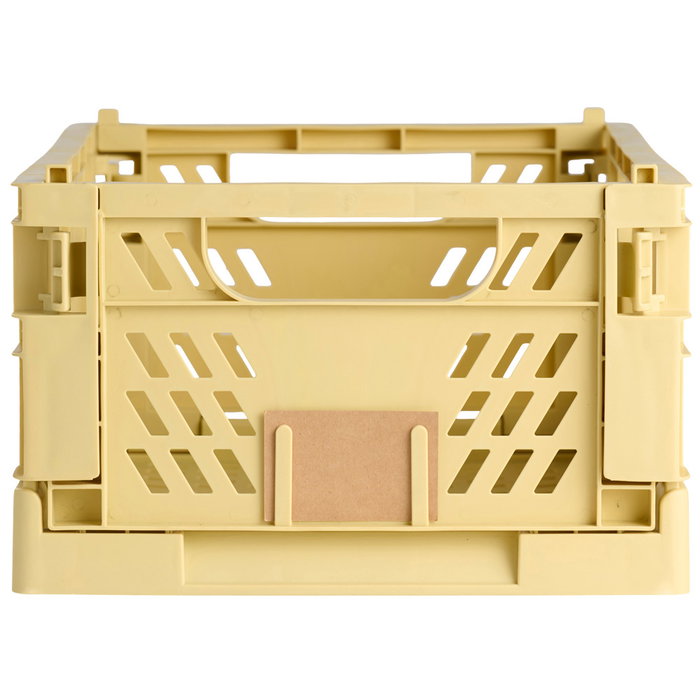 Day Boîte de rangement pliable et empilable Jaune sable Day Boîte de rangement pliable et empilable Jaune sable