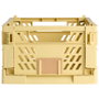Day Boîte de rangement pliable et empilable Jaune sable