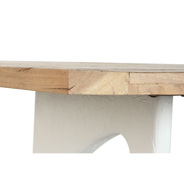 Table de Salle à Manger Home ESPRIT Blanc Naturel Bois Recyclé Bois de manguier 200 x 100 x 77 cm 200,5 x 100,5 x 77 cm