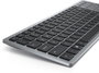 Dell Clavier sans fil KB740 QWERTY espagnol Bluetooth 5.0 USB récepteur gris titane