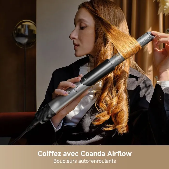 MOVA Turbo - Sèche-cheveux professionnel silencieux 200 millions d'ions, 110000 tr/min, 65 m/s, 240V, blanc