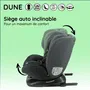 NANIA Siège auto DUNE Groupe 0/1/2/3 isofix 360° pivotant - 40-150 cm (0-36 kg) - Siège évolutif réglable de la naissance à 12 ans - Homologation R129 i-Size