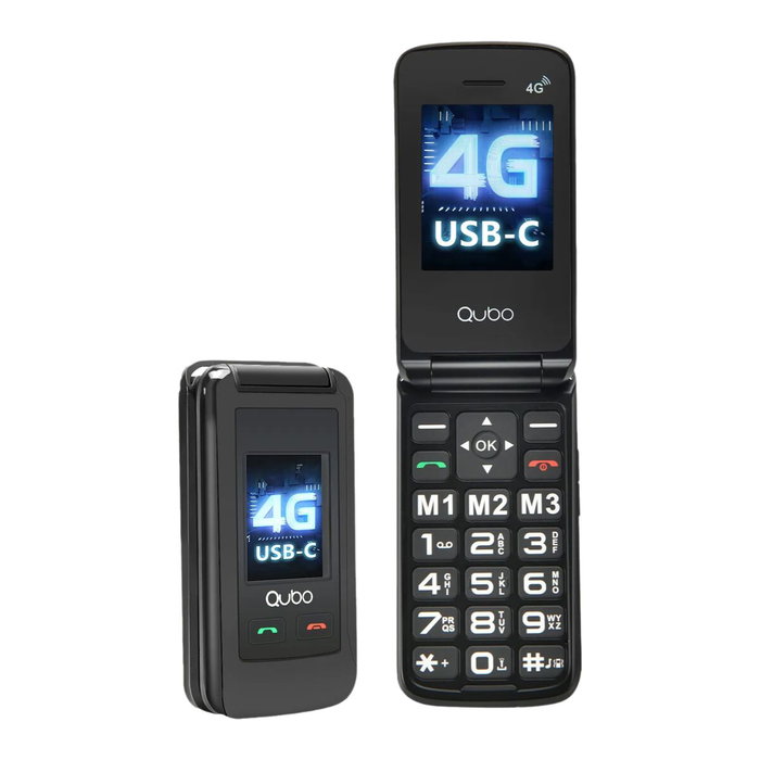 Téléphone portable pour personnes âgées Qubo Qubo X-247 2,4” QVGA