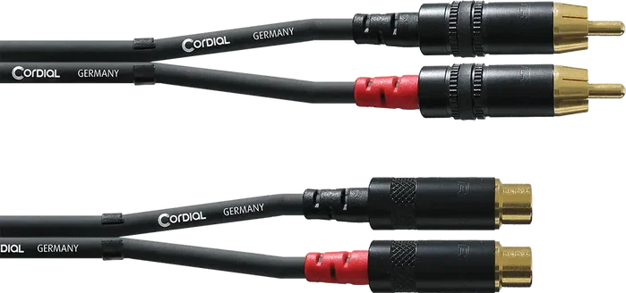 CORDIAL Câble Audio RCA Mâle/Femelle 3M