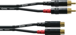 CORDIAL Câble Audio RCA Mâle/Femelle 3M