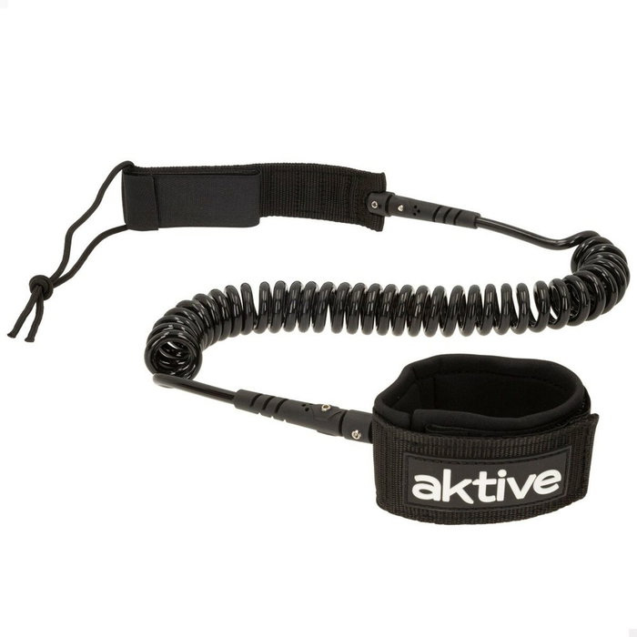 Leash Aktive Noir 20 cm Spirale Paddle Surf
