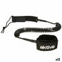 Leash Aktive Noir 20 cm Spirale Paddle Surf