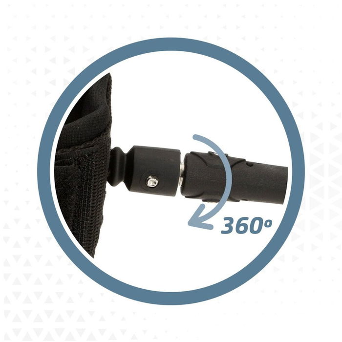 Leash Aktive Noir 20 cm Spirale Paddle Surf