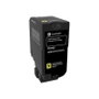 Lexmark 74C2SYE Cartouche Toner Jaune Original - Retour Programme - Capacité Standard