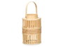 GIFTDECOR Farol Bambu Natural Vela Med - Lot de 6