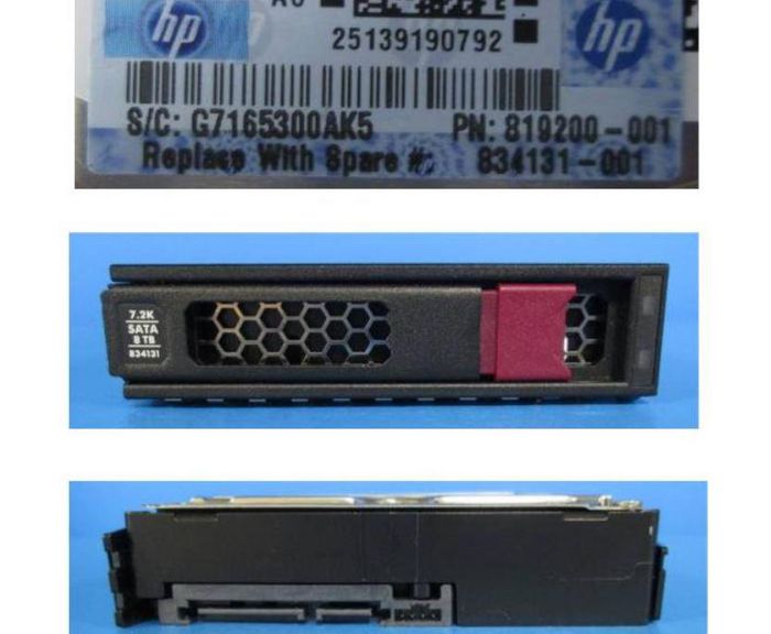 Hewlett Packard Enterprise 8To 3,5" SATA III 7,2K RPM MDL LFF LP 512e