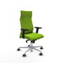 Piqueras Y Crespo Fauteuil Albacete Pistacho avec mécanisme Sincro et base aluminium