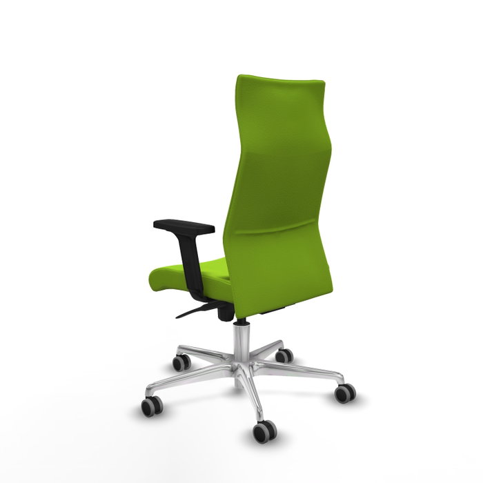Piqueras Y Crespo Fauteuil Albacete Pistacho avec mécanisme Sincro et base aluminium Piqueras Y Crespo Fauteuil Albacete Pistacho avec mécanisme Sincro et base aluminium