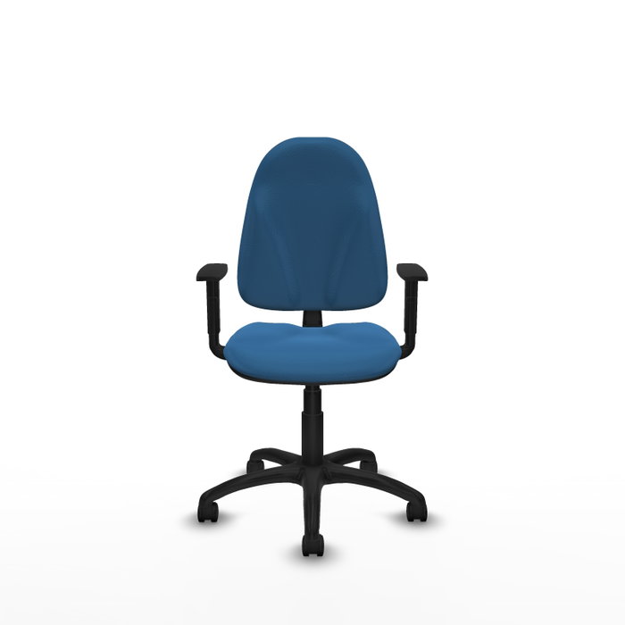 PIQUERAS Y CRESPO Chaise de bureau Algarra, similicuir bleu clair