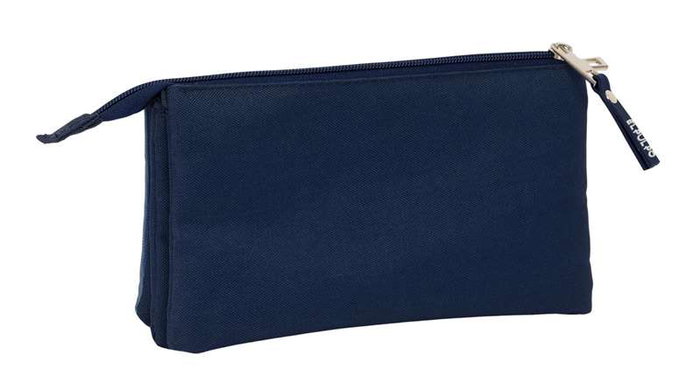 Safta Portatodo Triple El Pulpo - Porte-tout triple Octopus bleu, dimensions 22 x 12 x 3 cm, pour enfants à partir de 3 ans