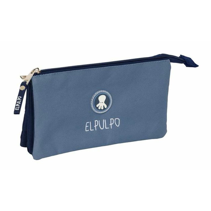 El Pulpo Trousse Fourre-Tout Triple El Pulpo Bleu marine