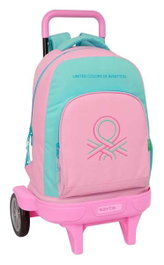 Safta Mochila Compact Evol. Ext. Benetton "Dolce" avec roues 33x45x22cm