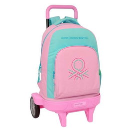 Cartable à roulettes Benetton Dolce Multicouleur 33 x 45 x 22 cm