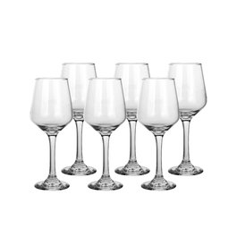 Set de verres à vin Home ESPRIT Transparent Verre 265 ml (6 Unités)