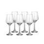 Set de verres à vin Home ESPRIT Transparent Verre 265 ml (6 Unités)