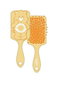 Cerdá Cepillo Rectangulaire Care Bears T.Unica - Brosse de Baignoire pour Enfants, Couleur Jaune