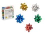 Pincello PVC 100 nœuds brillants 2,3 cm - Lot de couleurs assorties (jaune, bleu, argent, rouge, vert) (Set de 24)