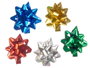 Pincello PVC 100 nœuds brillants 2,3 cm - Lot de couleurs assorties (jaune, bleu, argent, rouge, vert) (Set de 24)