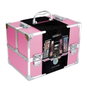 Markwins - Mallette de maquillage professionnel 100 pièces couleur rose, avec miroir et cosmétiques variés - Dimensions 30.40 x 23.40 x 20.60 cm