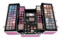 Markwins - Mallette de maquillage professionnel 100 pièces couleur rose, avec miroir et cosmétiques variés - Dimensions 30.40 x 23.40 x 20.60 cm