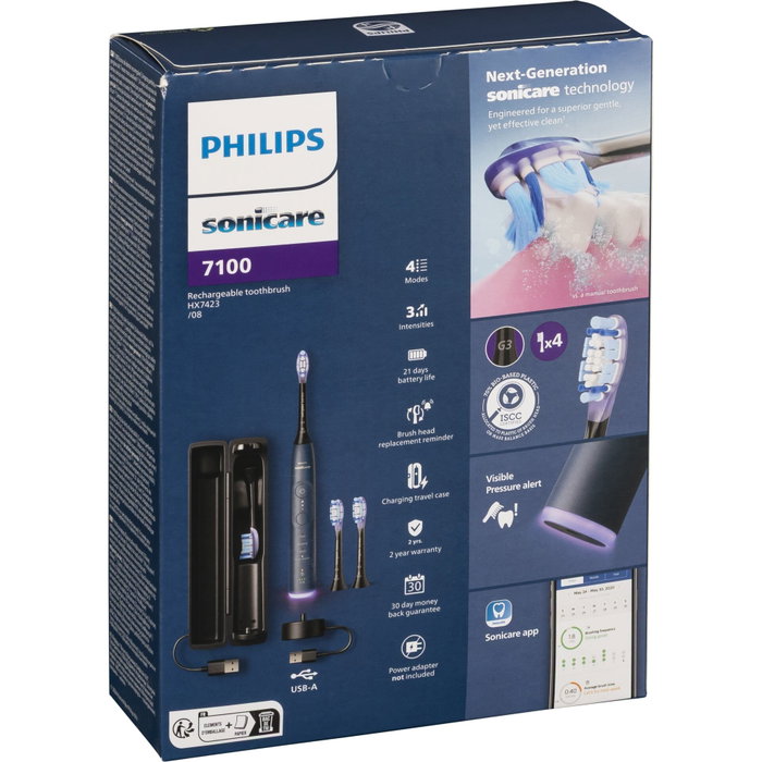 Philips Sonicare Série 7100 HX7423/08 bleue avec Bluetooth