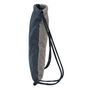 Sac à dos serré par des ficelles Kappa Dark navy Gris Blue marine 35 x 40 x 1 cm