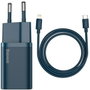 Baseus Chargeur mural TZCCSUP-B03 Bleu 20 W
