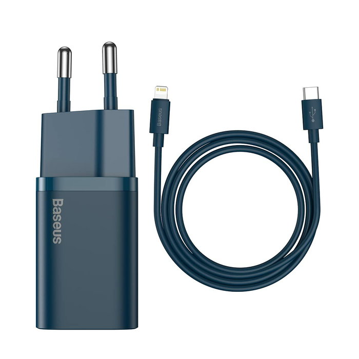 Baseus Chargeur mural TZCCSUP-B03 Bleu 20 W Baseus Chargeur mural TZCCSUP-B03 Bleu 20 W