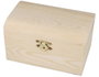 Innspiro Coffre en bois de pin massif 14x9x8cm