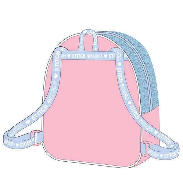 Cerdà Sac à dos enfant pour les loisirs Stitch (Licence Disney) - Rose - Dimensions 20 x 23 x 8 cm