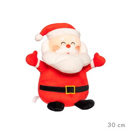 Caison Peluche Père Noël 33 x 37 cm