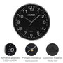 MAURER Montre Murale Noire Ø 25 cm
